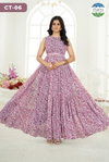 Padmamalini By Chansi Trendz Georgette Gown Suppliers In India